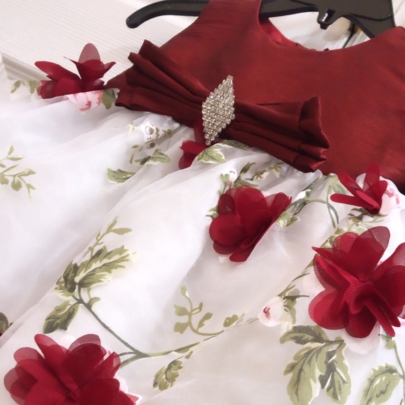 Red Baby Girl Dress - Picture 2 of 8